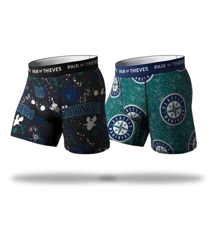 Underwear Pair of Thieves | Mlb Seattle Mariners Superfit Boxer Brief 2 Pack