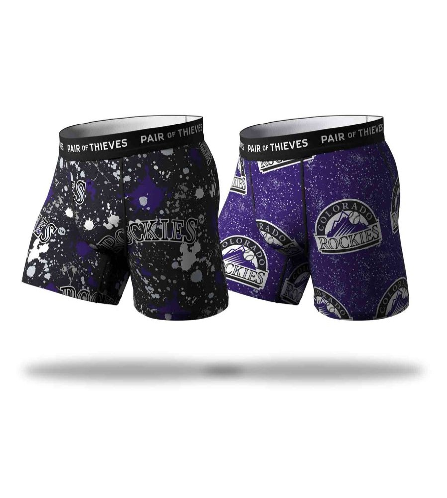 Underwear Pair of Thieves | Mlb Colorado Rockies Superfit Boxer Brief 2 Pack