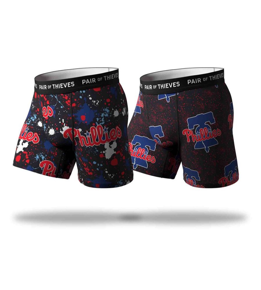 Underwear Pair of Thieves | Mlb Philadelphia Phillies Superfit Boxer Brief 2 Pack