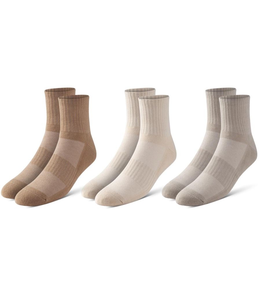 Socks Pair of Thieves | Bowo Cushion Ankle 3 Pack - Neutrals