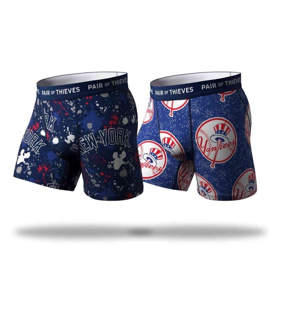 Underwear Pair of Thieves | Mlb New York Yankees Superfit Boxer Brief 2 Pack