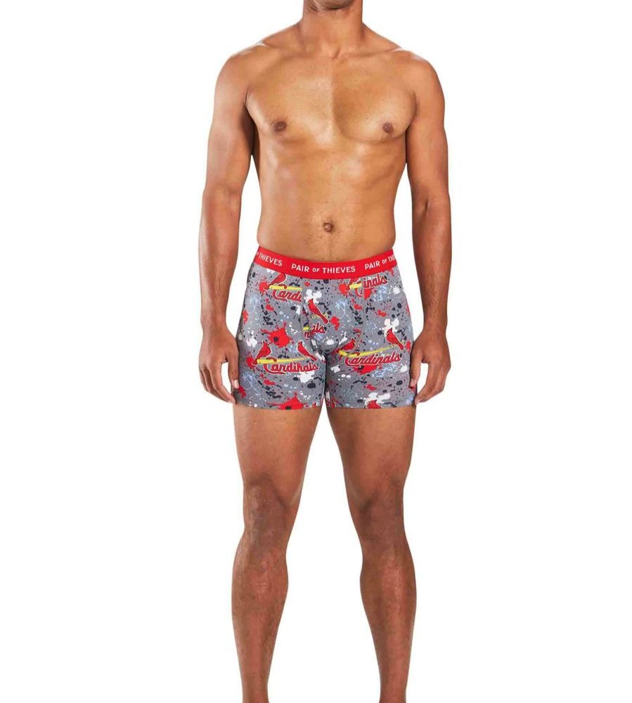 Underwear Pair of Thieves | Mlb St. Louis Cardinals Superfit Boxer Brief 2 Pack