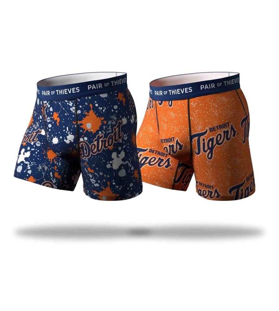 Underwear Pair of Thieves | Mlb Detroit Tigers Superfit Boxer Brief 2 Pack