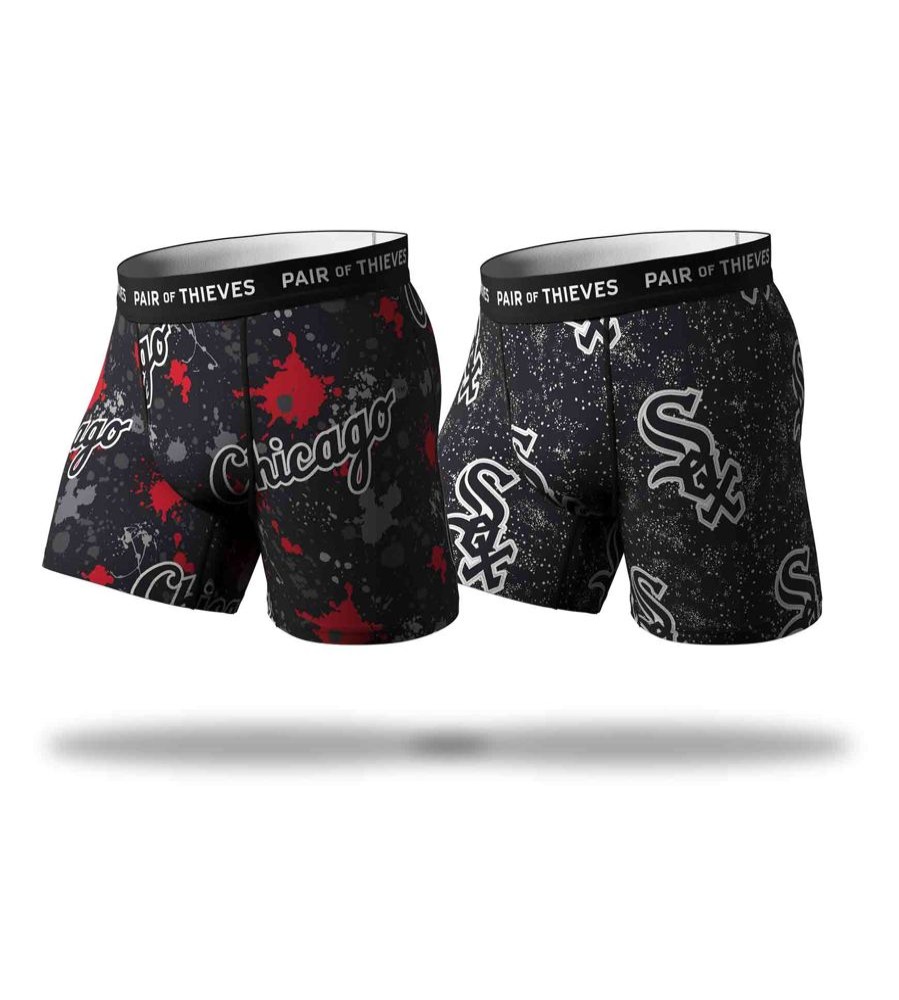 Underwear Pair of Thieves | Mlb Chicago White Sox Superfit Boxer Brief 2 Pack