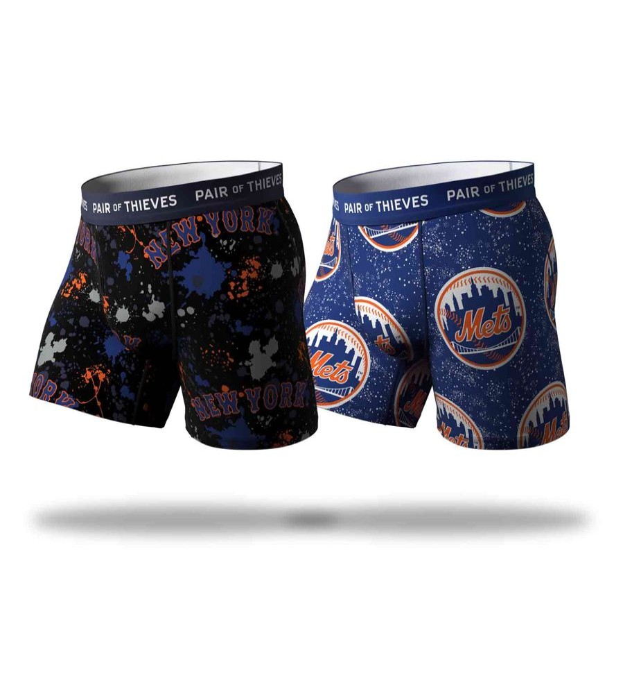 Underwear Pair of Thieves | Mlb New York Mets Superfit Boxer Brief 2 Pack