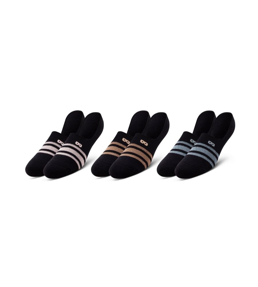 Socks Pair of Thieves | Bowo Cushion No Show 3 Pack - Neutrals