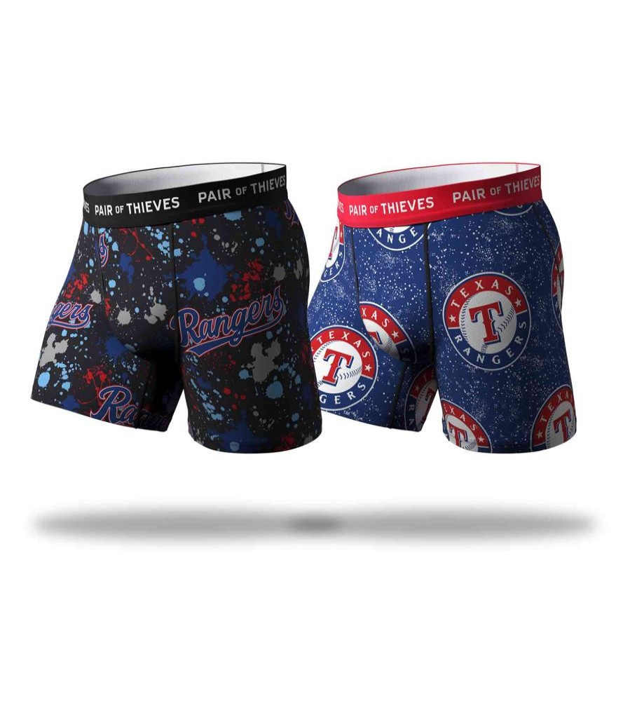 Underwear Pair of Thieves | Mlb Texas Rangers Superfit Boxer Brief 2 Pack